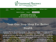 Tablet Screenshot of greenwoodpharmacy.com